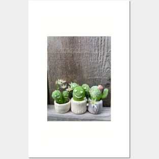 Cute cactus family Posters and Art